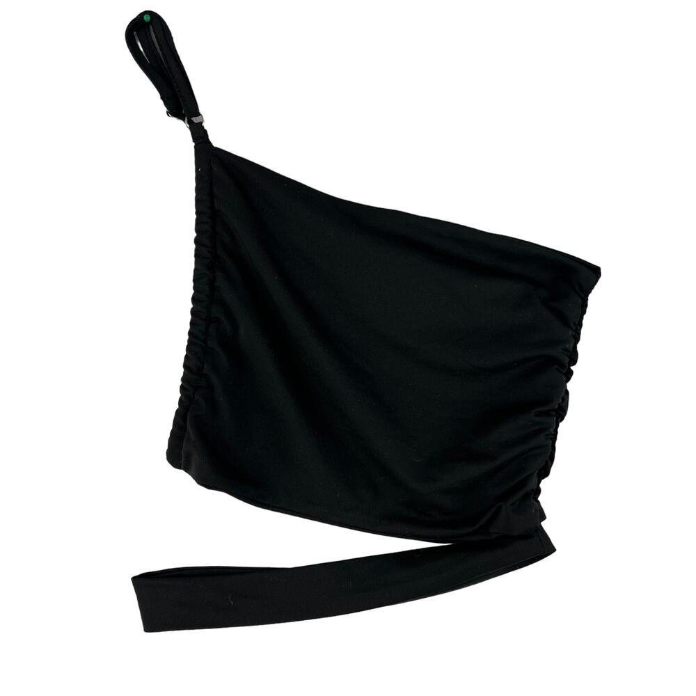 Rêve Rêve Unbalanced One Shoulder Tank Top Women's Small Black